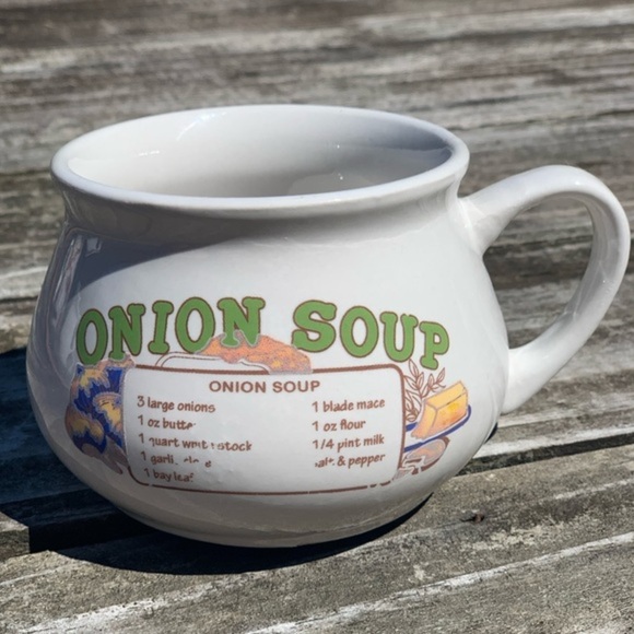 Onion soup recipe mug 12 oz - Picture 1 of 6